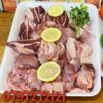 لحمة راس عجل منظفة