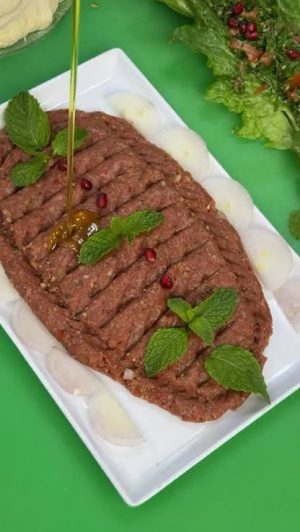 كبة نية لبنانية نص كيلو